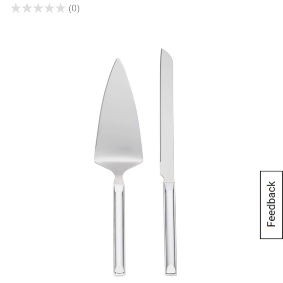 kate spade Other - Kate Spade Silver Cake Knife and Server Set